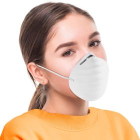 Disposable Face Mask with Nose Clip and Elastic Ear Loops (50 Pack)