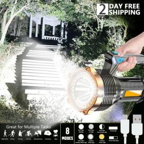 Super Hell 1200000LM LED Handscheinwerfer Camping Suchscheinwerfer Taschenlampe (Option: 1PC)